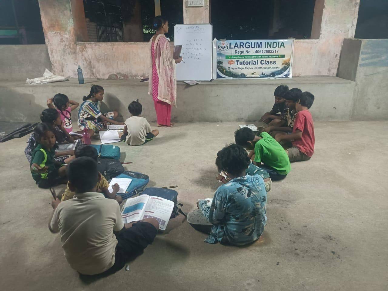 Study circle with children